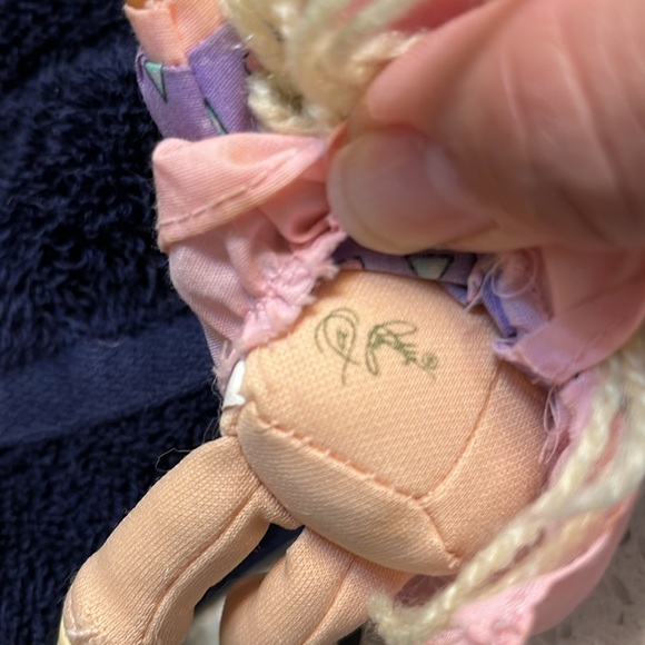 Vintage Mattel Cabbage Patch Kids 5” Plush Mini Dolls - Picture 7 of 11
